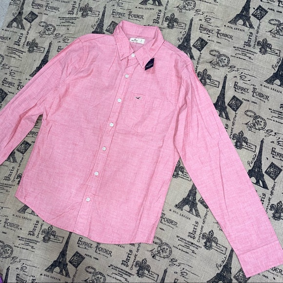 Hollister NWT! Long Sleeve Poplin Shirt Size Small - Picture 7 of 17